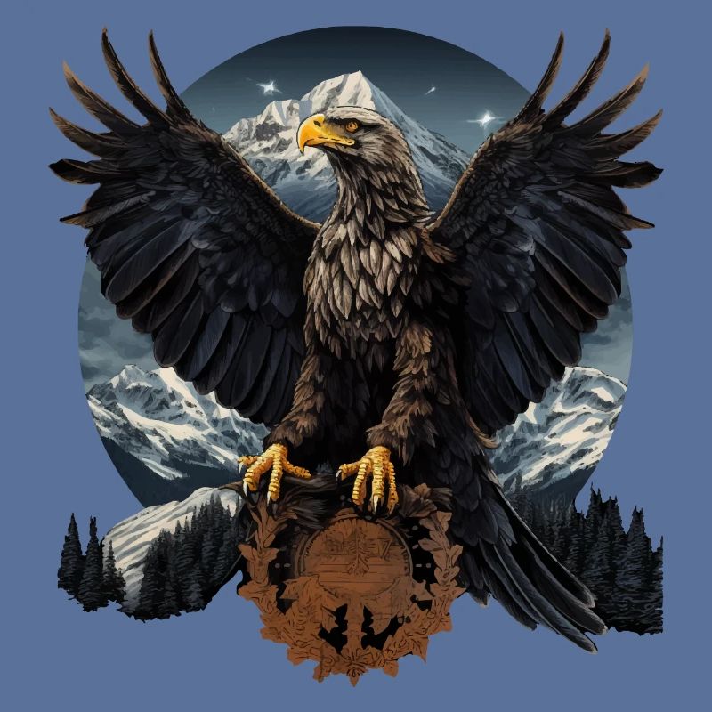 Golden Eagle with Mountain Eagle Design