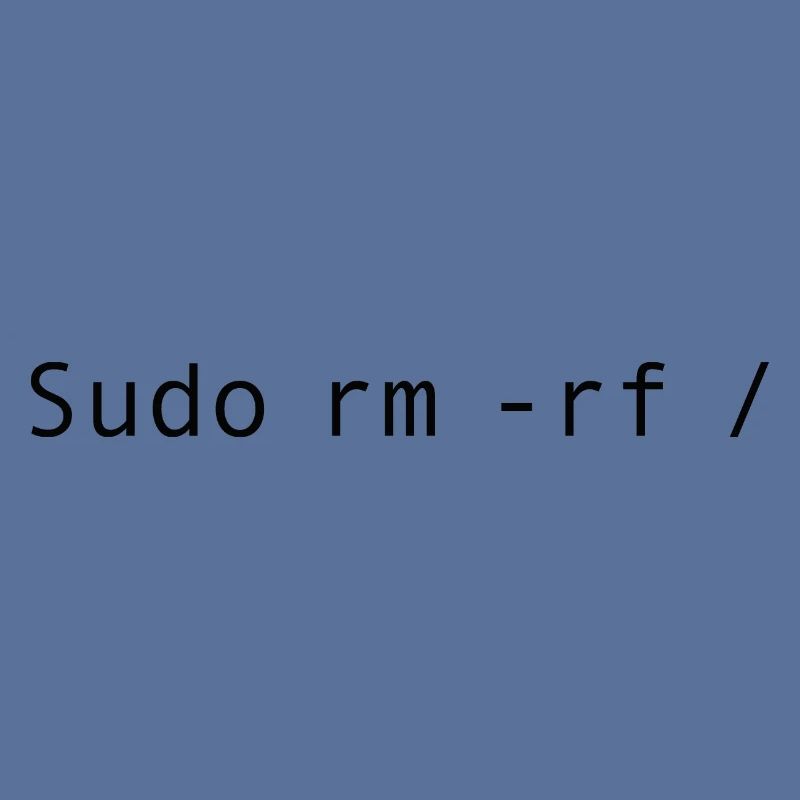Linux Coding Sudo rm -rf /