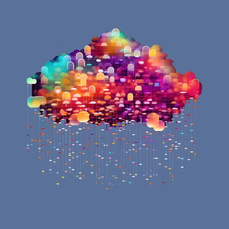 Cloud Computing Cyberpunk Entwickler IT Computer