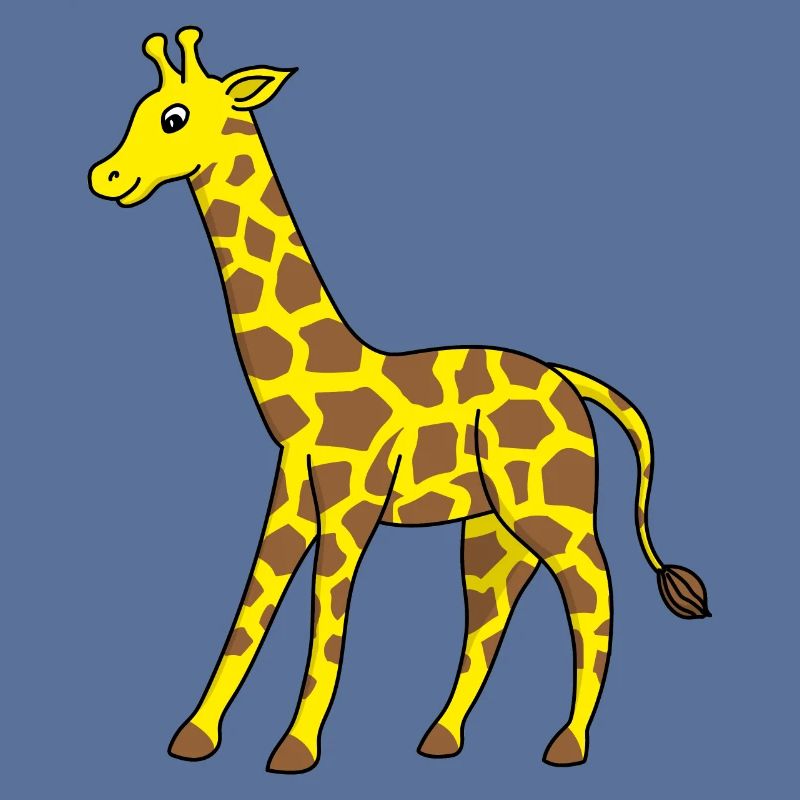 Giraffe Tiere Comic Kinder Geschenkidee