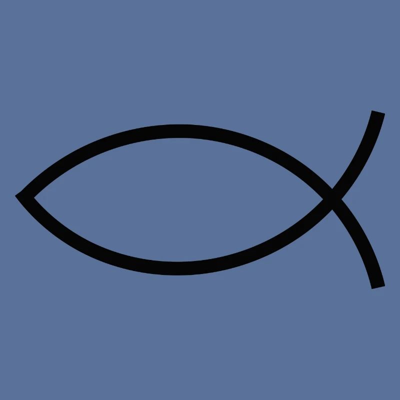 Jesus fish black Ichthys fish fish