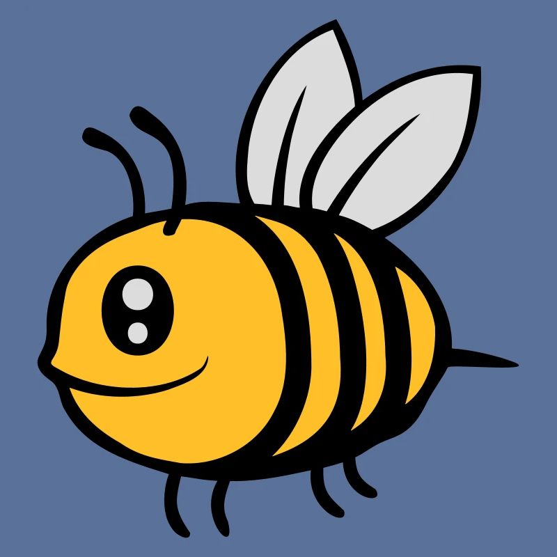 Mignonne petite abeille de dessin animé
