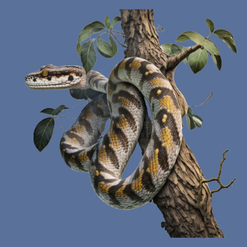 Python in the tree: A majestic animal