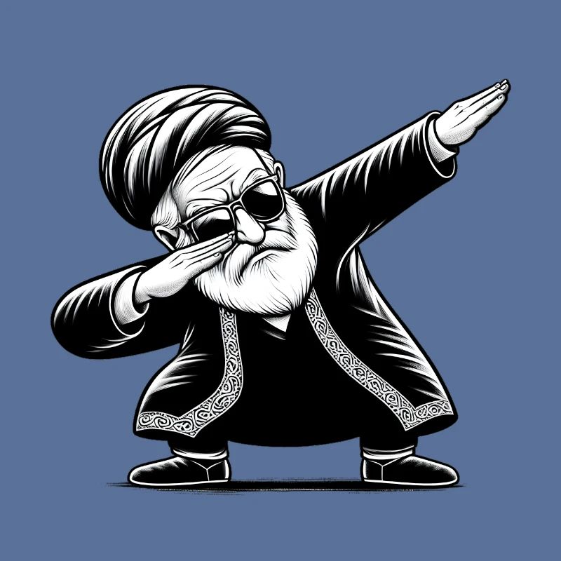 Akhound faisant du dab - Iran