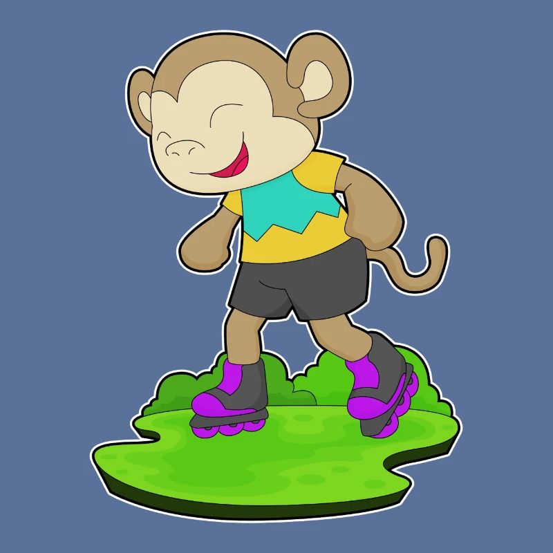 Monkey inline skating inline skates sport