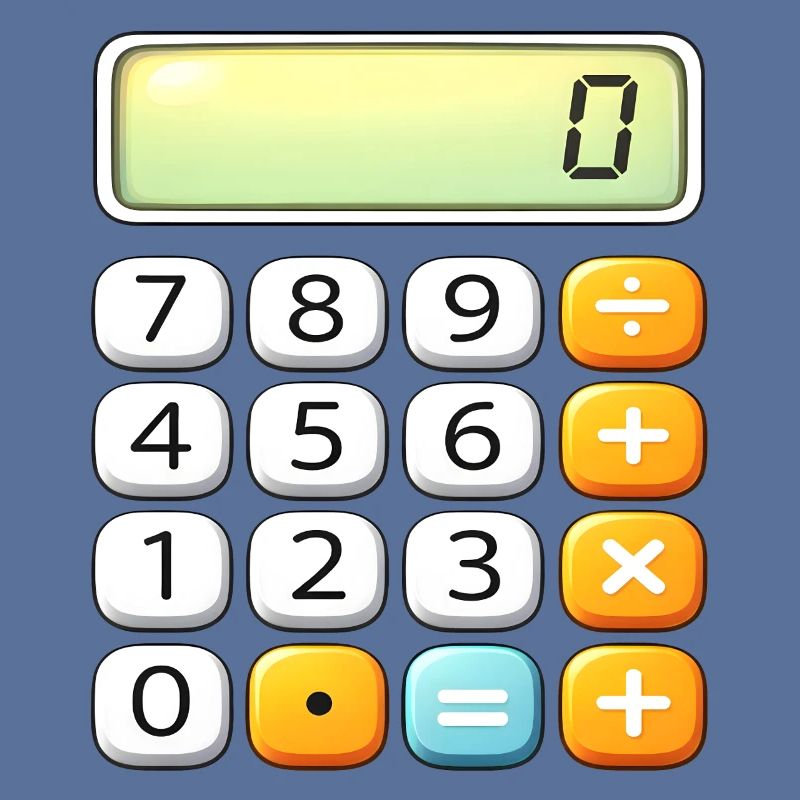 Neon Calculator Icon Tee