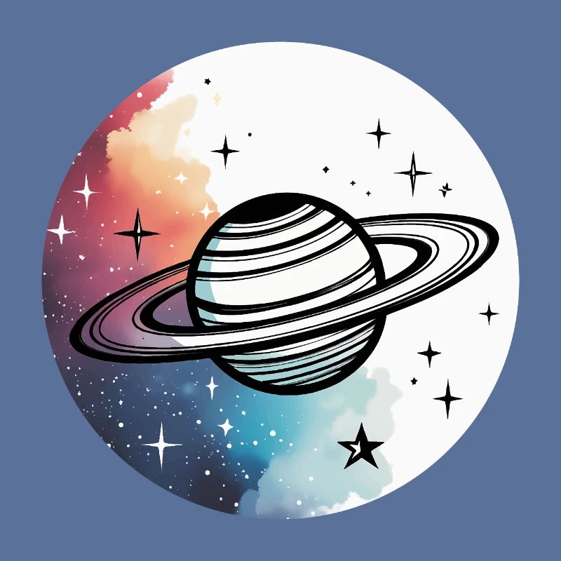 Planète minimaliste – Design spatial simple