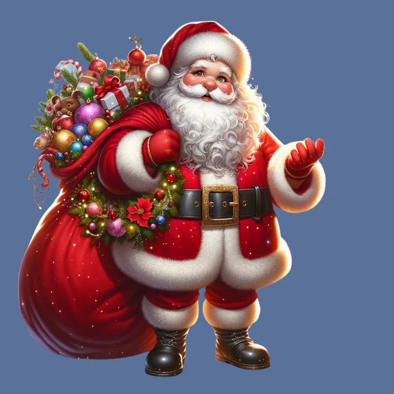 Weihnachtsmann mit Geschenksäckchen