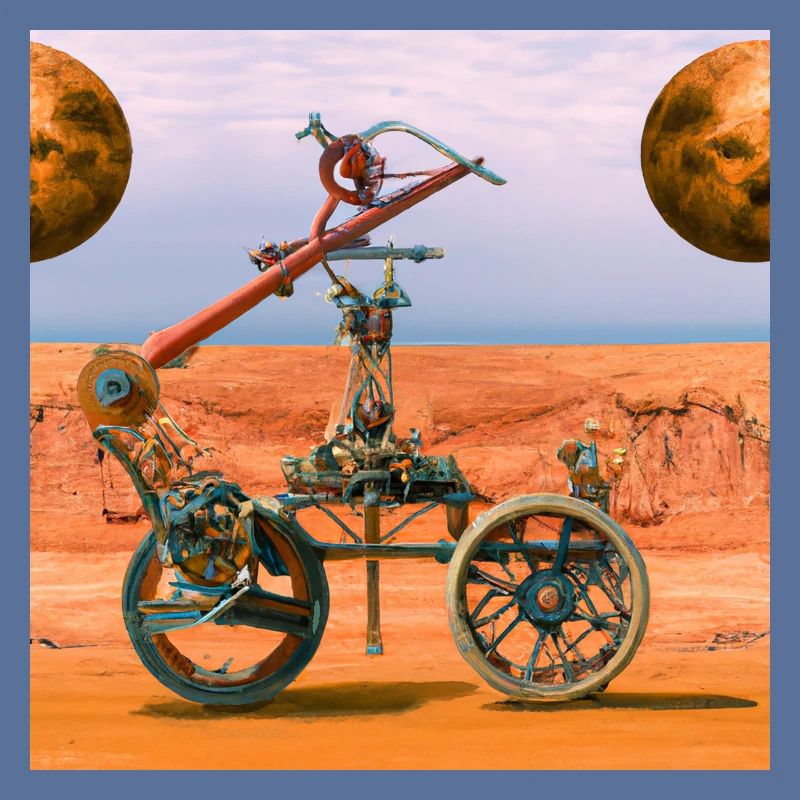 Mars Wagen im Steampunk-Stil