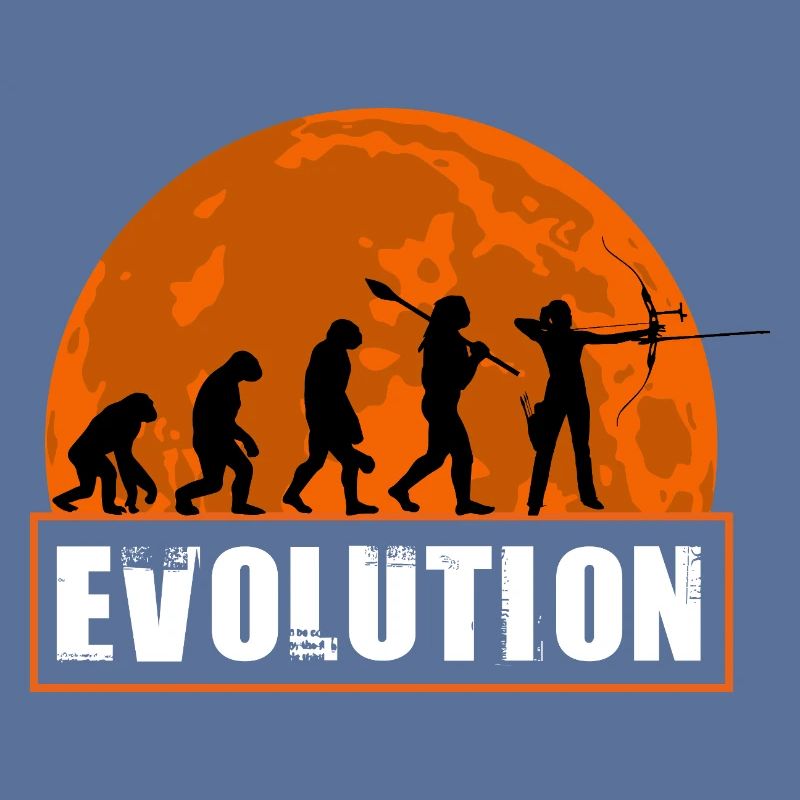 Archy Evolution Hunter Silhouette Rétro Vintage