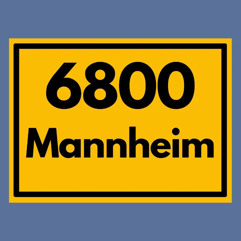 ANCIEN CODE POSTAL RETRO 6800 MANNHEIM Squares