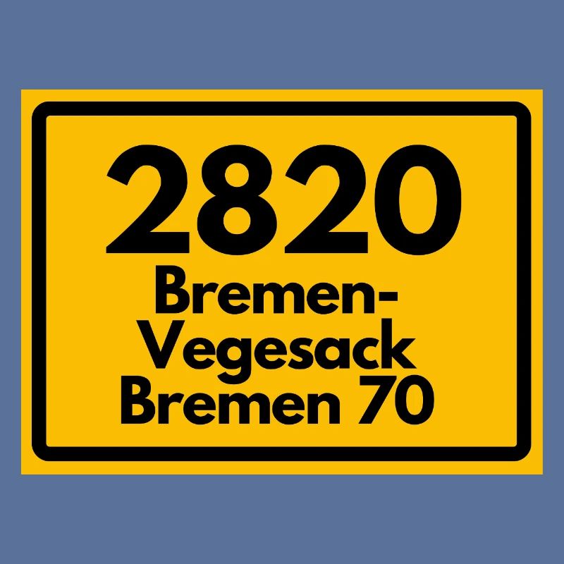 ANCIEN CODE POSTAL RÉTRO 2820 BREMEN VEGESACK !