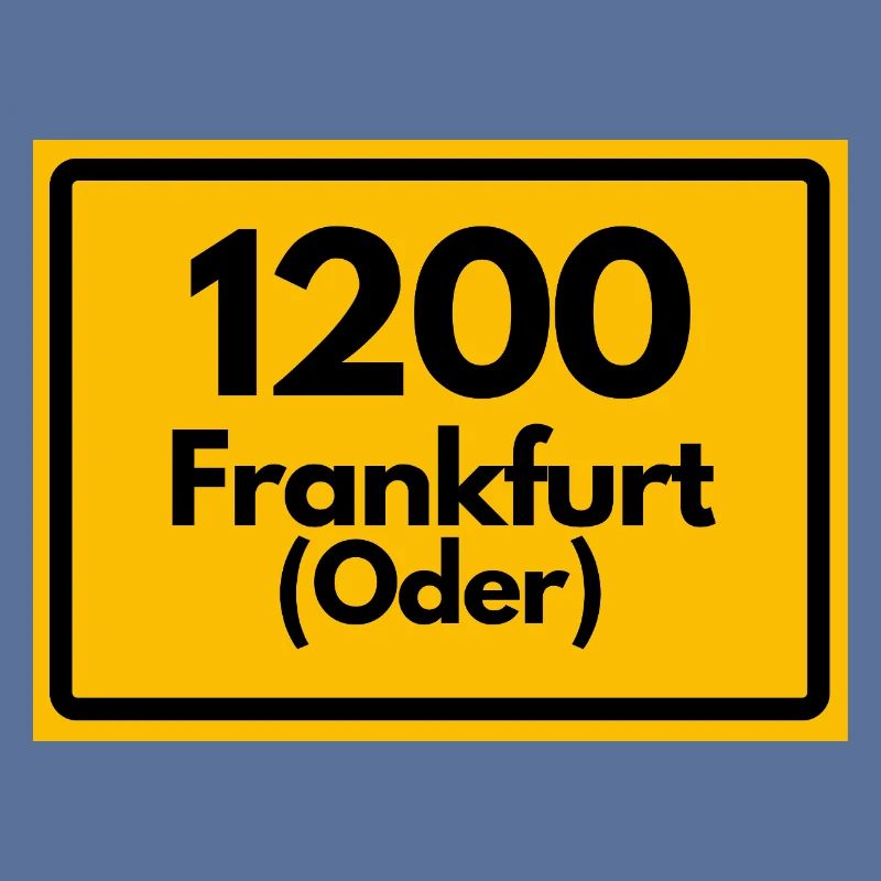 ALTE POSTLEITZAHL PLZ RETRO 1200 FRANKFURT ODER
