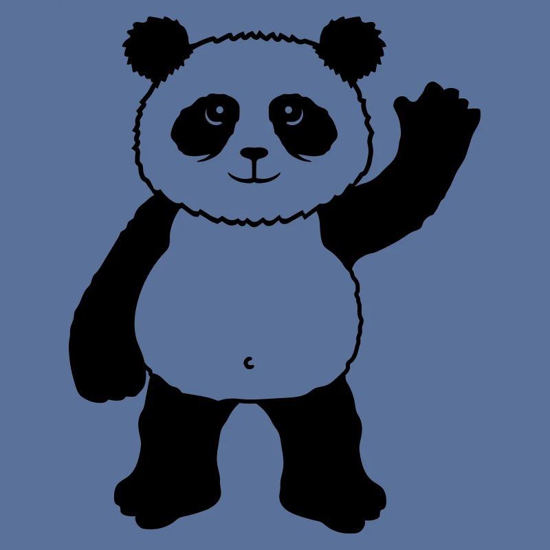 Debout panda ours vagues amicales