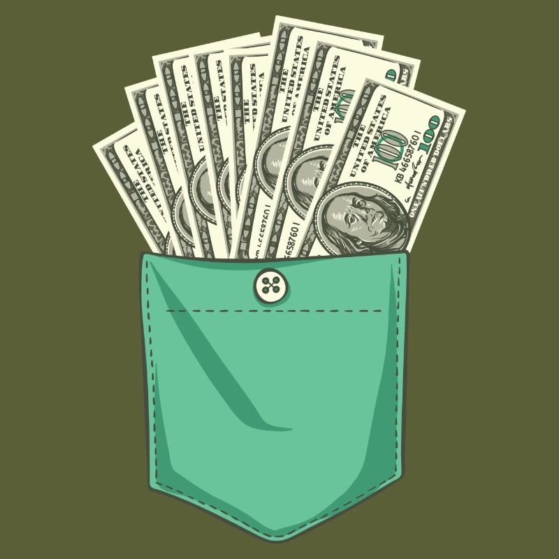 Source de poche dollar