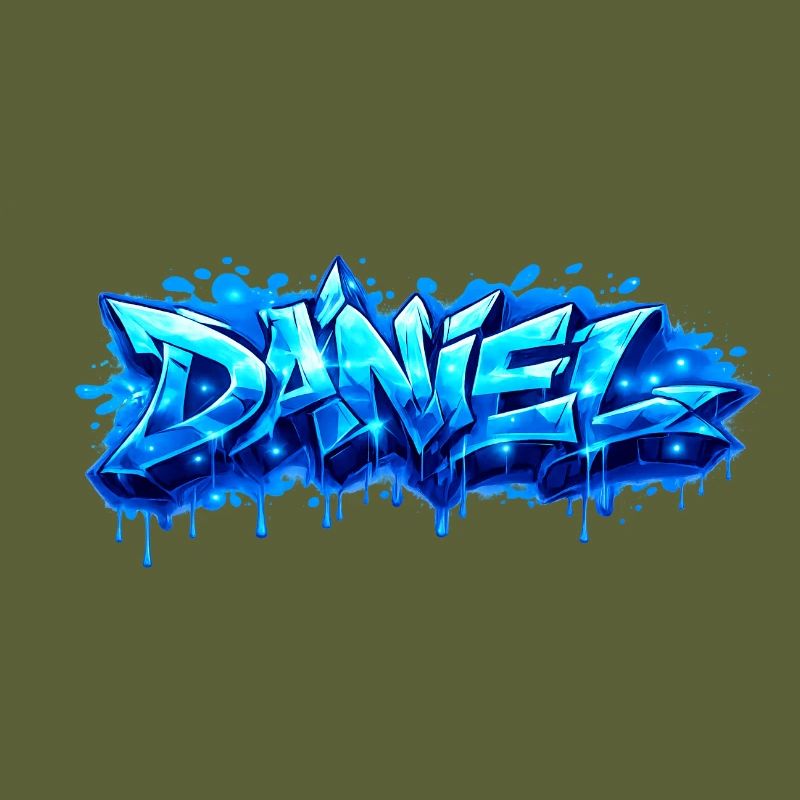 Graffiti DANIEL Name Geschenk Ideal druckbar