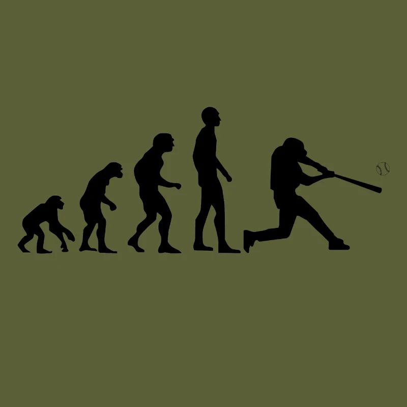 Base-ball Evolution shirt noir