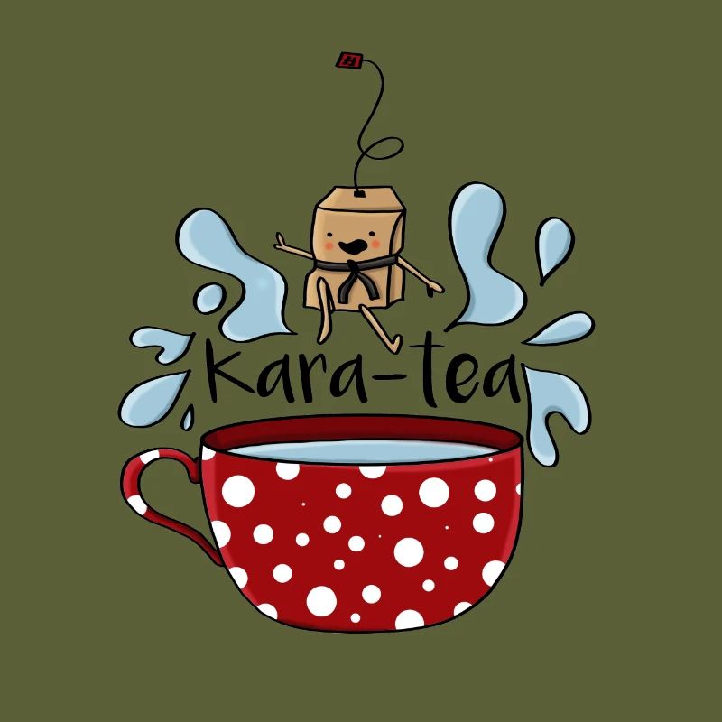 Karatea Karate Teebeutel Geschenk Verheiratet Teebeutel