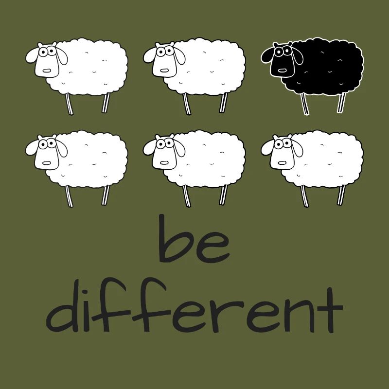 Sei anders - ein schwarzes Schaf