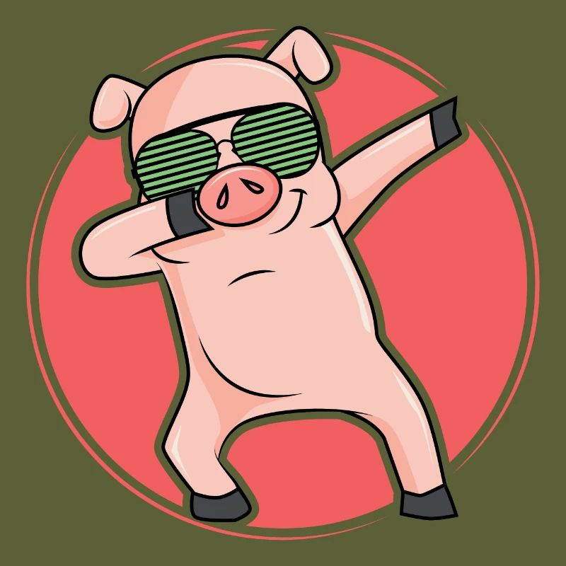 Dabbing Pic Pig dab cool dance move