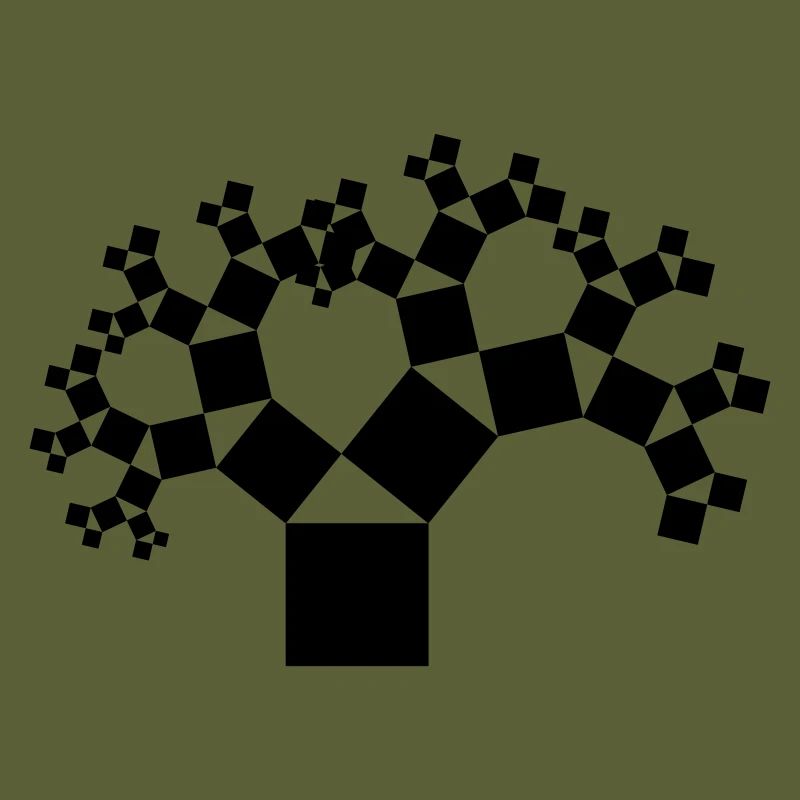 Pythagorean tree black