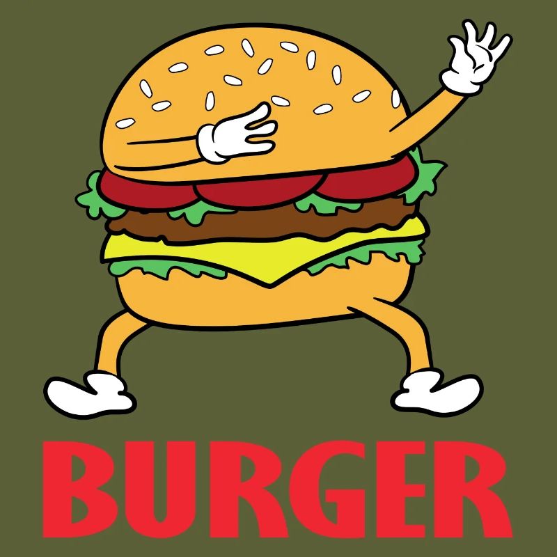 Dabbing Dab Burger Hamburger Cheeseburger Imbiss