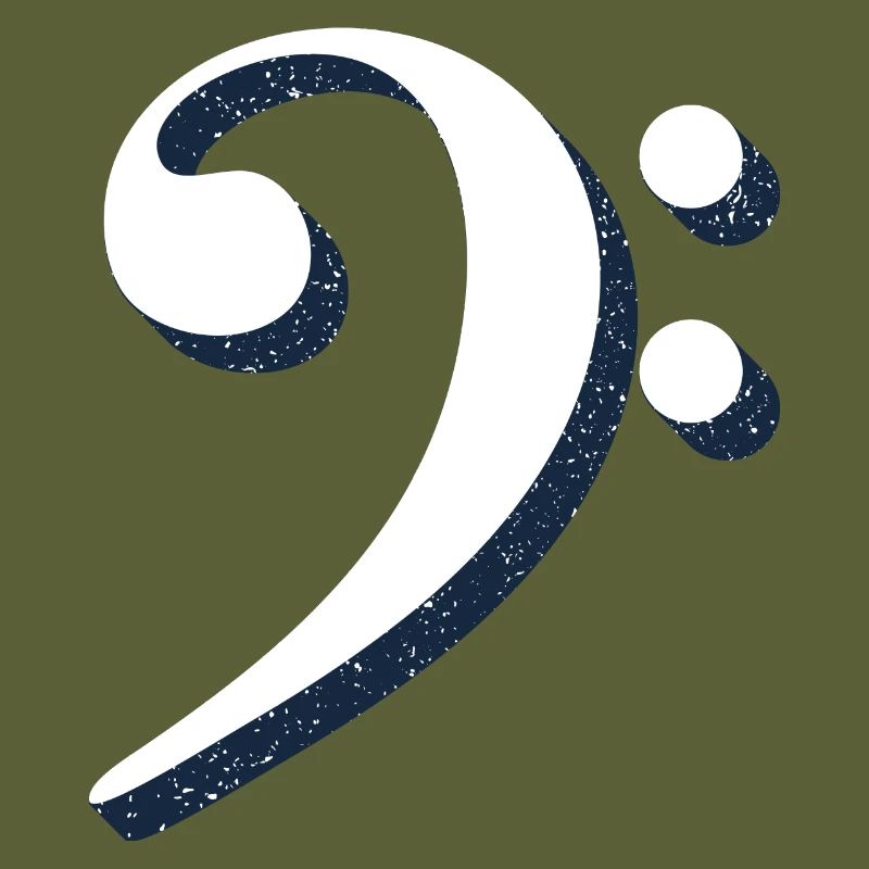 Clé de basse avec l'univers des étoiles de l'espace