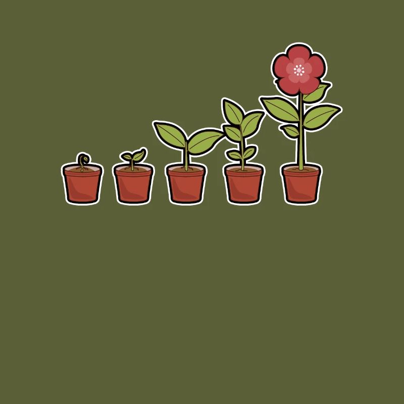 Evolution d'une fleur en fleurs dans le pot