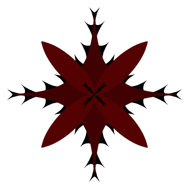 Red Spitzstern Pattern