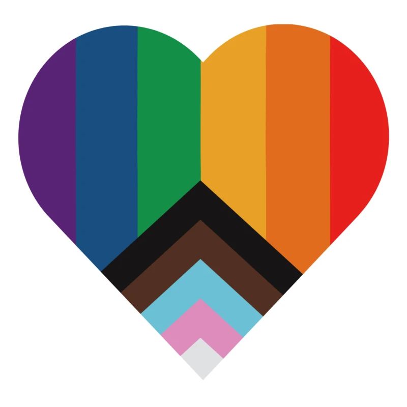 Regenbogen Pride Herz