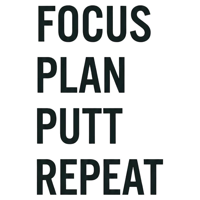 Golf Focus Plan Putt Reapeat