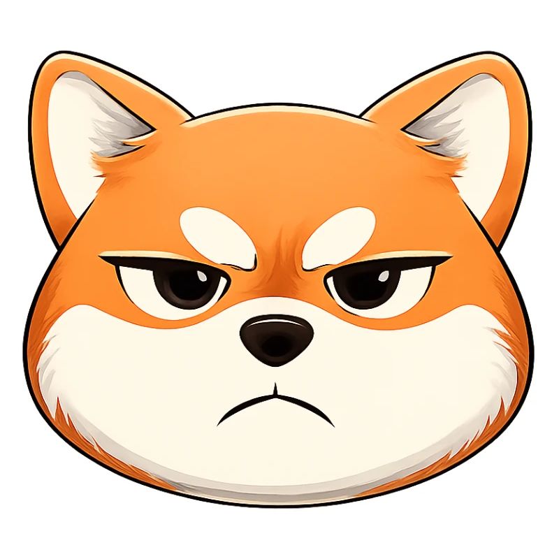 Grumpy, the shiba inu who makes a face