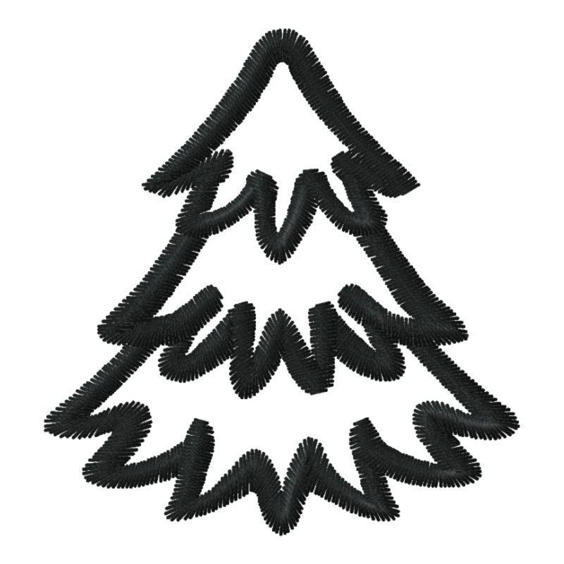 Weihnachtsbaum bestickt