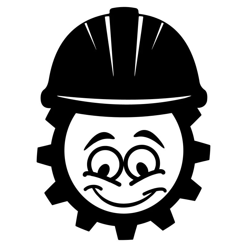 Mechaniker mit Helm