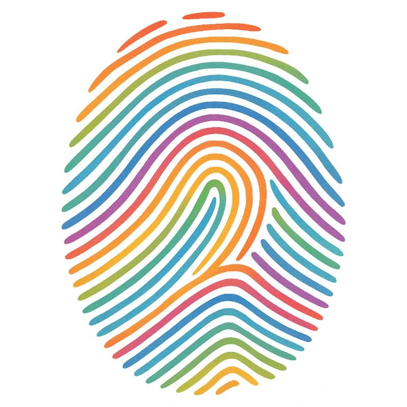 Rainbow Fingerprint Pattern | Diversity