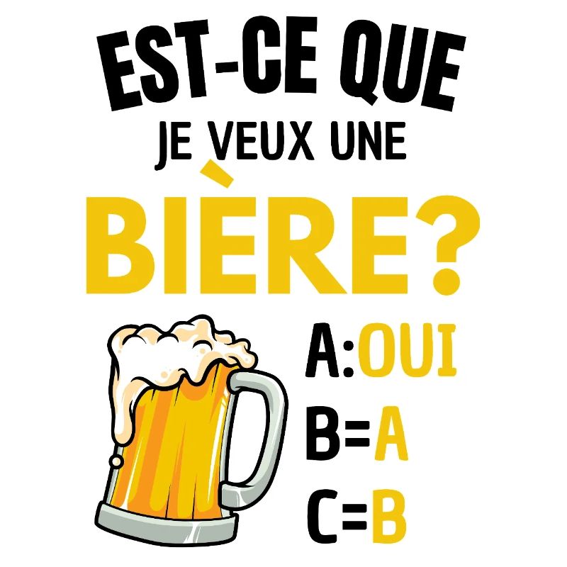 Will ich ein Bier? Beauf Alkoholwitz