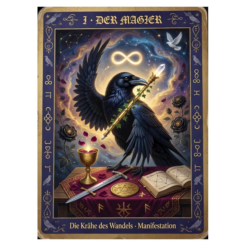 Krähe, der Magier