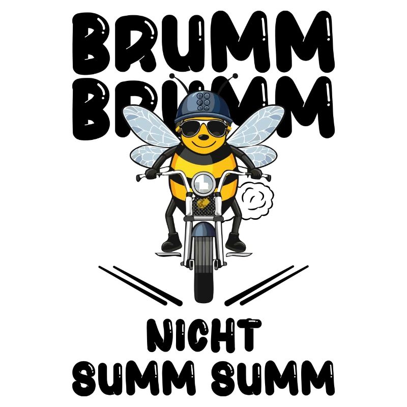 Bee Motorcycle Buzz Buzz Not Buzz Buzz Black