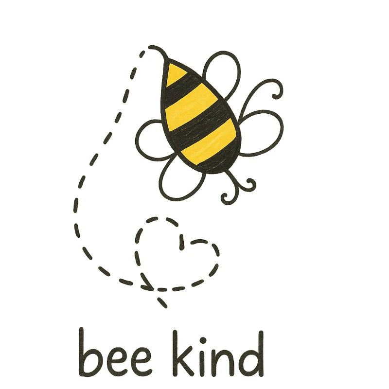 Be Kind Bee Illustration