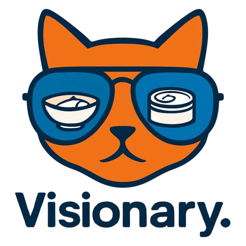 Visionäre Sushi-Katze mit Brille