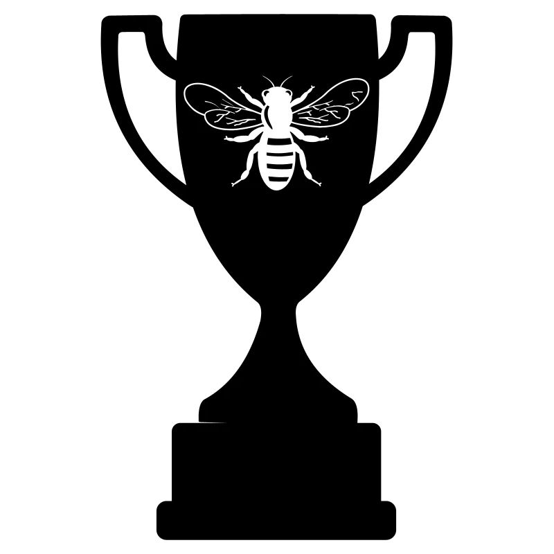Tasse avec abeille découpée