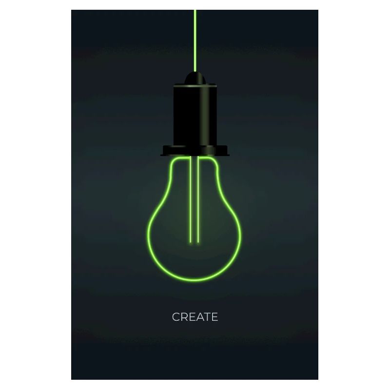 Create – Ampoule néon pour esprits créatifs