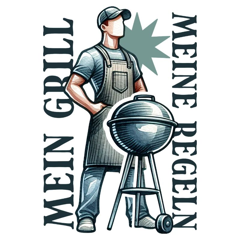 My Grill My Rules BBQ Grill Master Dad