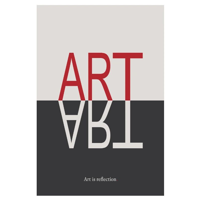 ART Reflection Minimalist Concept Poster