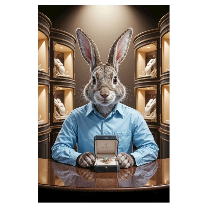 Humanoider Hasenschmuck
