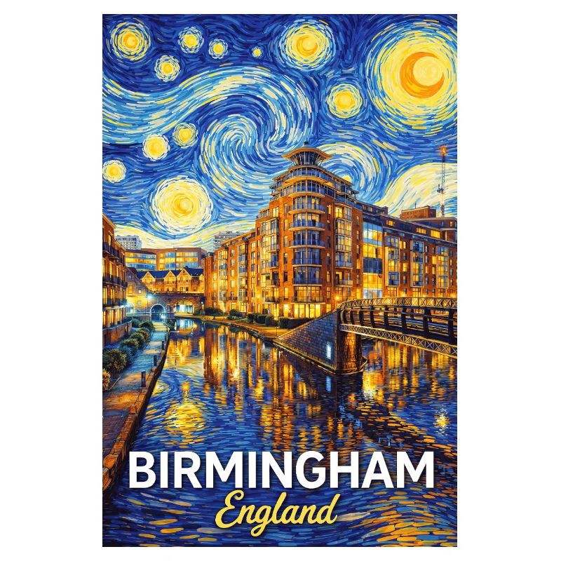 Birmingham England Starry Night