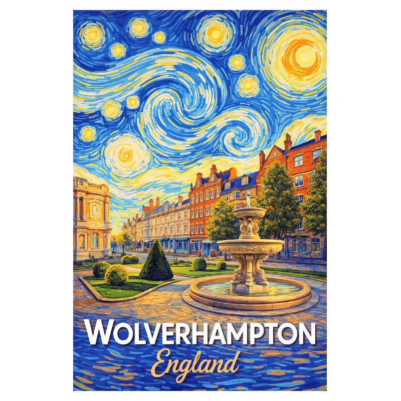 Wolverhampton, Angleterre, Nuit étoilée