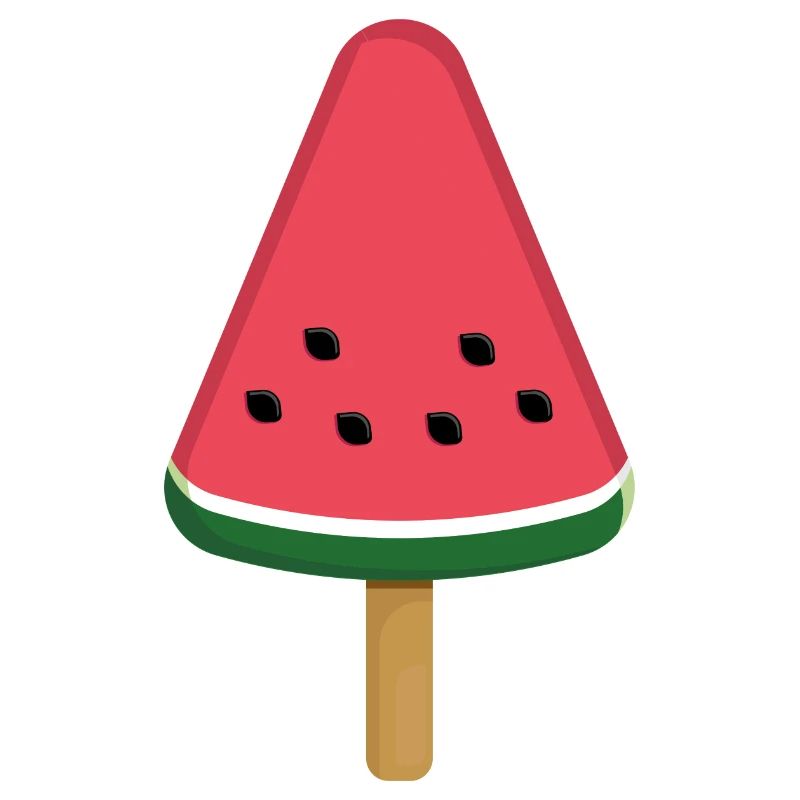 Tranche de popsicle à la pastèque