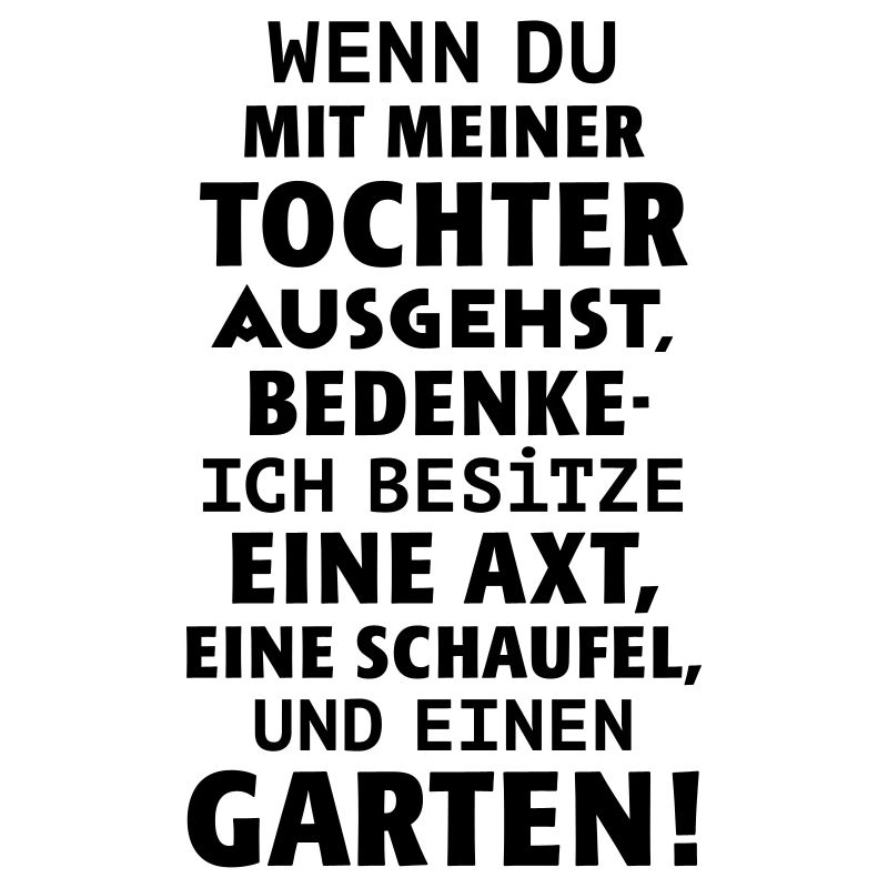 Vater Tochter Date Axt Beil Schaufel Garten Single