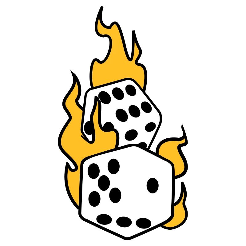 dices in flames